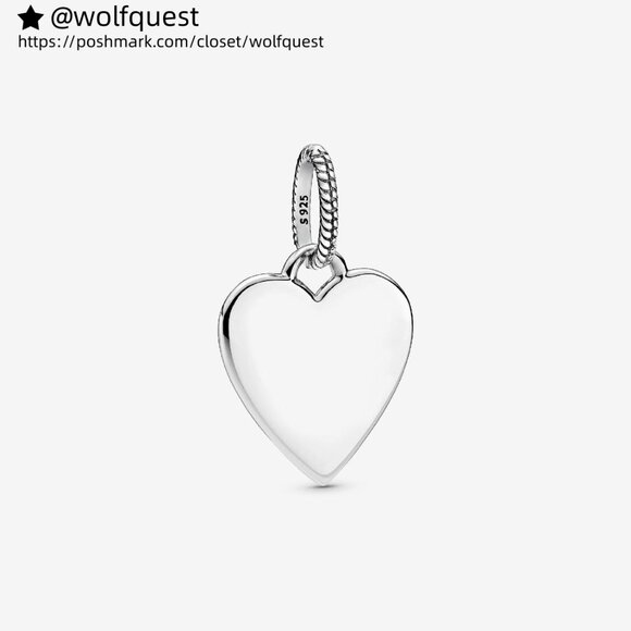 Pandora Engravable Heart Tag Pendant - Picture 1 of 6